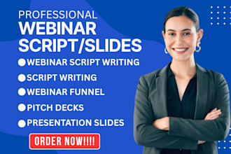 do professional webinar scripts, webinar presentation ppt slides sales funnel