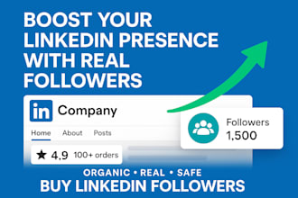 grow your linkedin company page with real organic followers