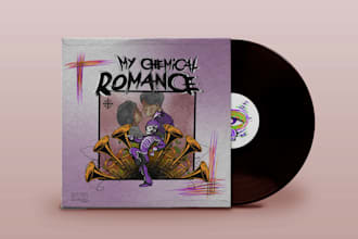 song and album cover illustrations design