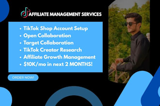 manage tiktok affiliate, tiktok shop affiliate, affiliate marketing