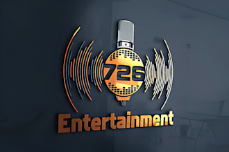 design modern dj music,tv, studio, radio, and entertainment logo