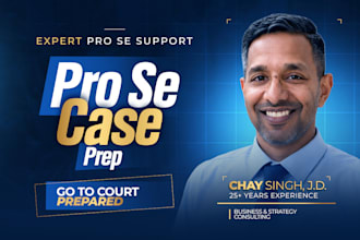 help you prepare your case strategy and court ready documents pro se