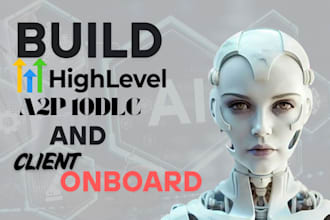 build gohighlevel sales funnel, ai employee, a2p messaging, gohighlevel website
