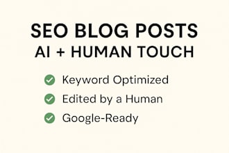 write SEO blog posts with ai assistance and human polish