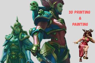print and paint warhammar 40k miniature figure 3d model