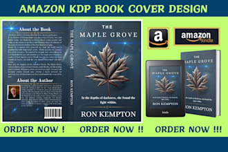 design the book cover, ebook cover, paperback, and kdp cover