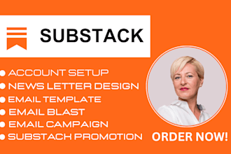 setup and grow substack account substack editable newsletter for your business