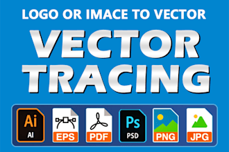 convert logo or image to vector ai, eps, pdf, svg, cdr