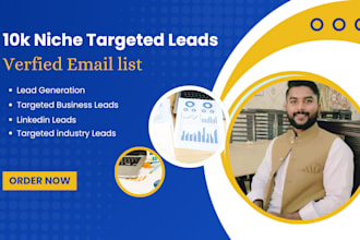 provide 10k b2b leads for any niche with verified email list