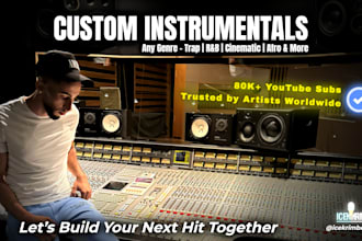produce a high quality custom instrumental in any genre