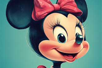 draw your pets into cute disney cartoon illustration