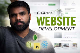 develop custom websites as full stack developer