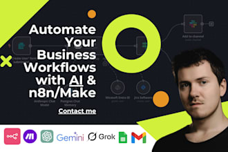 automate your business workflows with ai and n8n or make