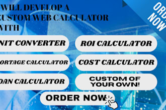 create web calculator for wordpress wix shopify webflow godaddy squarspace etc