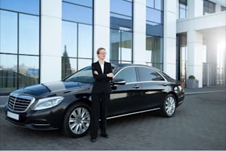 develop luxury chauffeur booking app, airport pickup app limo ride demand app