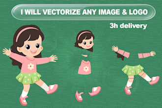 convert raster image to vector and do vector tracing