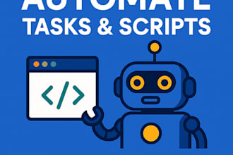 automate tasks, create custom scripts or web scrapers for you