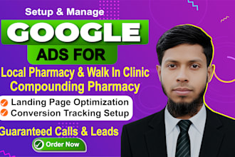 run google PPC ads campaign for a local pharmacy and healthcare business
