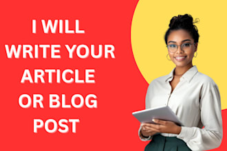 do SEO article writing, blog post writing or content writing