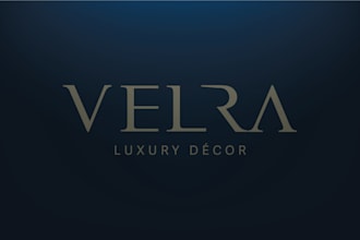 do a luxury modern initial letter monogram logo design