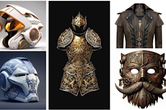 sculpt 3d mask cosplay 3d helmet model 3d vroid action figure 3d armor for print