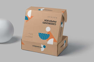 create mailer box design, pouch design, mylar bag, and product packaging design