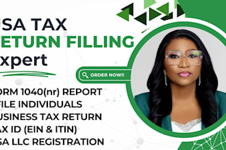 prepare and file us llc tax return, c corp form 1120, 5472, 1065, 1040 boi