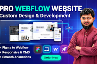 build a custom webflow website or convert figma to webflow