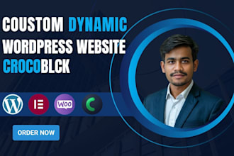 build dynamic wordpress website using crocoblock elementor pro jet engine