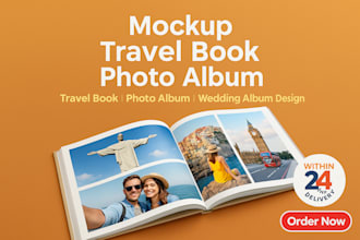 design photo book memory photo book, wedding album design mockup layout design