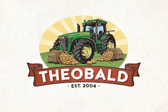 do clean agriculture handrawn farmhouse vintage logo