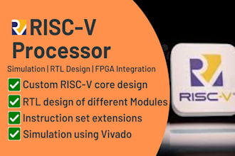design and simulate custom riscv processor in verilog or systemverilog