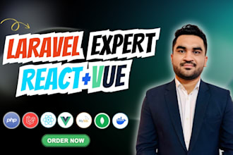 develop dynamic web platforms with PHP, laravel, react, vue