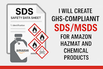 create ghs compliant sds or msds for amazon hazmat and chemical products