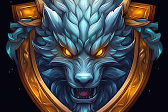 create original medieval, fantasy, rpg, mmorpg game logo