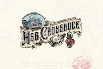 do clean vintage drawing home gin brew brewery logo design