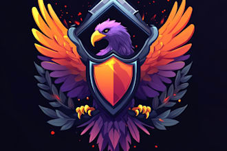 create an animated fantasy, rpg, mmorpg, sci fi game logo