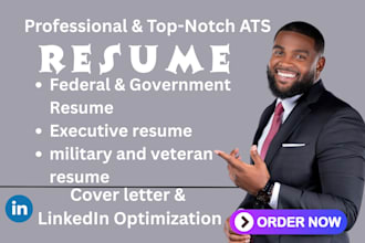 craft professional ats federal executive government military resume cover letter