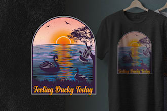 create vintage t shirt designs and retro vintage tees, badge, logo