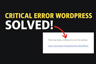 critical error on this website wordpress in 1 hour