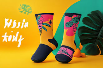 make a unique socks design in may style