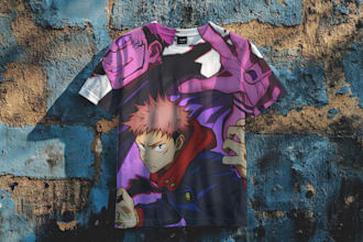 make amazing anime t shirt design for your merchandise