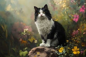 draw a realistic pet portrait of your cat, dog