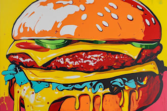 design food pop art of your food pop art