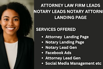 generate attorney law firm leads notary leads notary attorney landing page