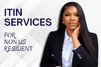 apply itin individual taxpayer number for non US resident as an irs caa