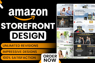 design a professional amazon storefront for your brand
