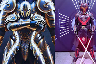 create epic 3d cosplay armor, helmets, and props ready for 3d printing