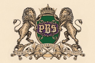 design a custom premium heraldic and luxury vintage logo