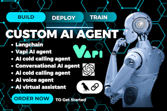 build ai agent, ai virtual assistant with langchain, crew ai, vapi ai, retell ai